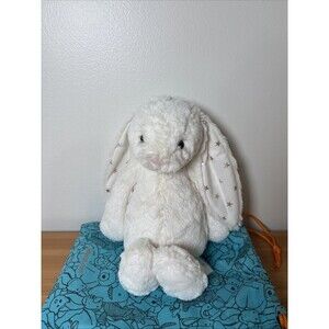 Jellycat Medium Bashful Twinkle Bunny NWT Authenticity US Seller Including Bag